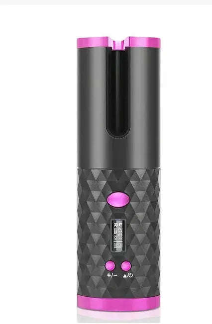 Auto-Rotating Wireless Curler Splashis adjustable heat curler affordable luxury all hair types auto curling iron auto-rotating curler auto-wrap curler automatic curling iron barrel curler battery-powered curling iron beach waves tool beachy