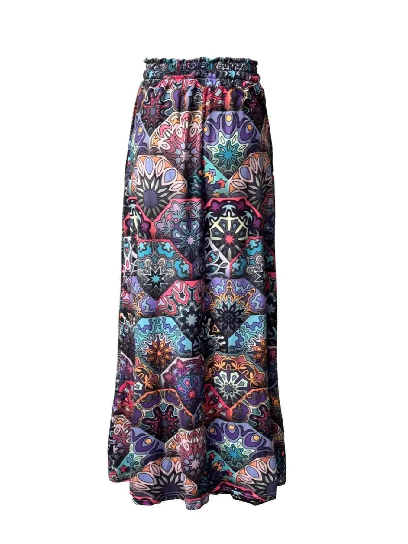 Printed Wide-Leg Pants for Ultimate Comfort and Effortless Style - Splashis