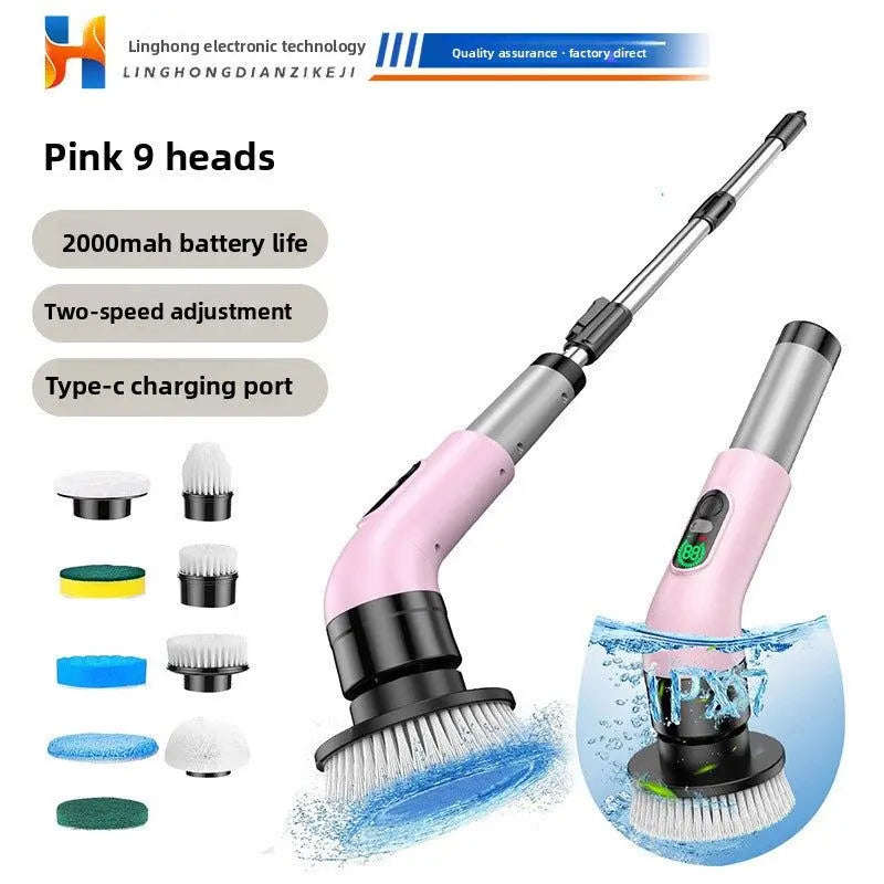 Cordless Electric Cleaning Brush Splashis bathroom cleaning brush bathroom power brush bathtub cleaner cordless cleaning brush deep cleaning tool electric scrub brush electric spin scrubber electric tile cleaner floor scrubber grout cleaner