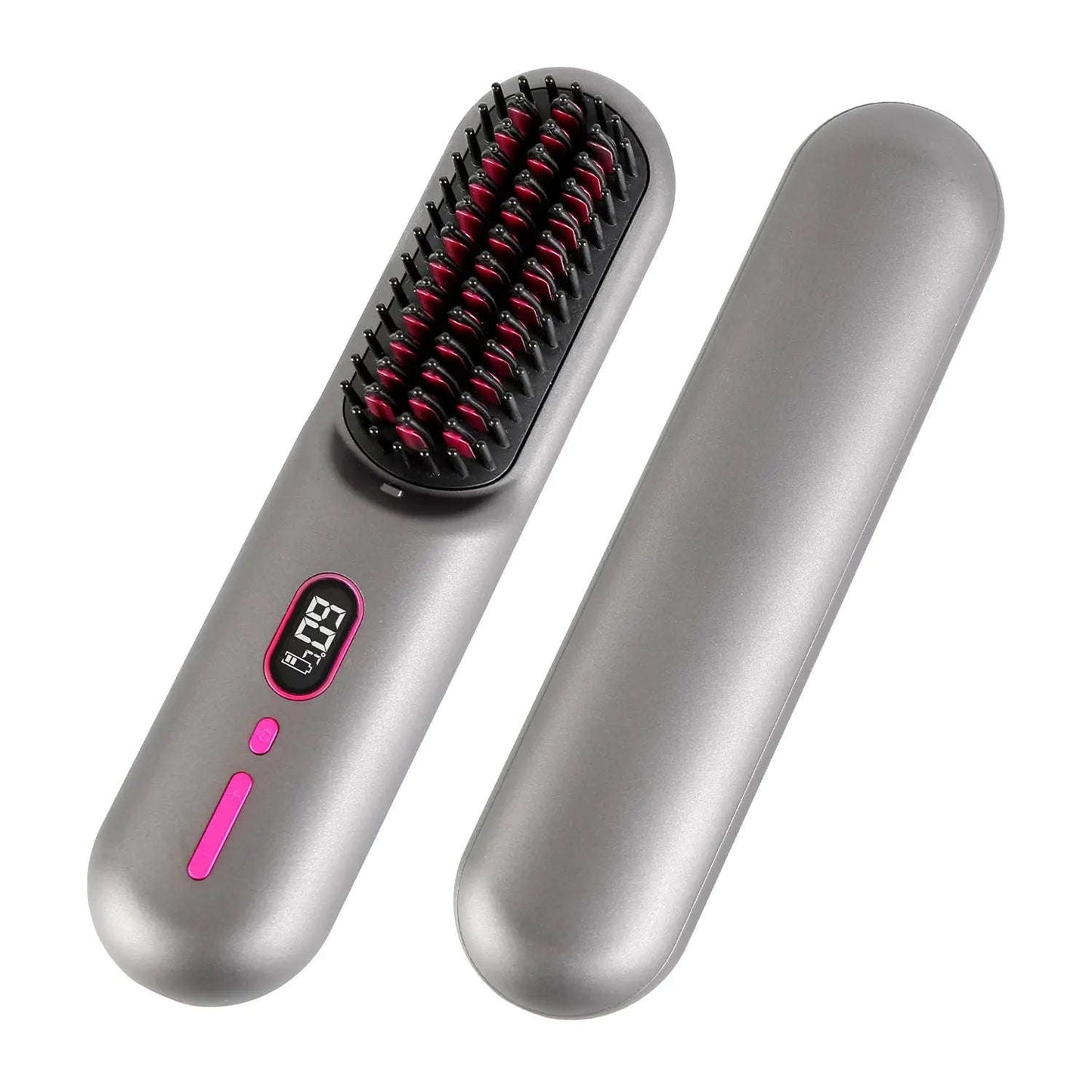 Cordless Hair Straightener Brush Splashis 12 heat settings 12 Heat Settings (248-446°F) 12 Temps & 40-Min Battery | Portable Frizz-Free Styling Anywhere 30 second heat up adjustable heat brush adjustable temperature brush affordable luxury