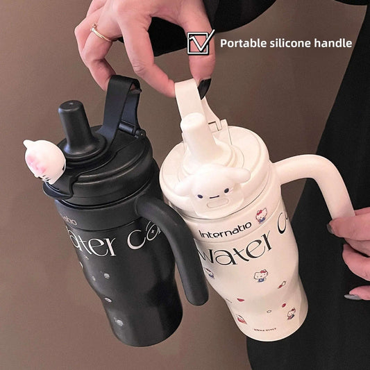 Cute Insulated Travel Tumbler Splashis 550ml tumbler aesthetic water bottle anime tumbler anti-spill tumbler back to school water bottle BPA free tumbler character lid tumbler character water bottle cute coffee cup cute gift ideas cute