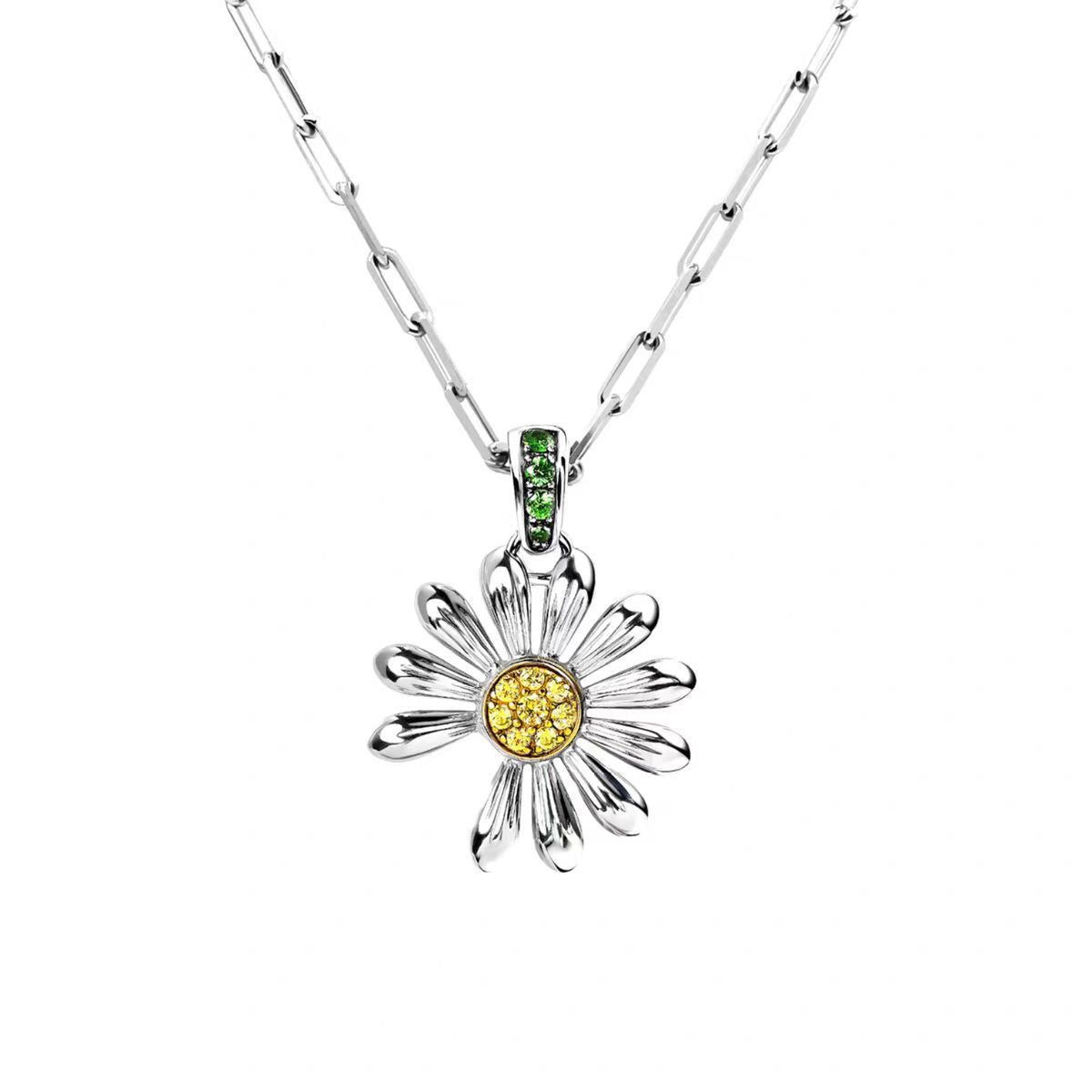 Delicate Daisy Flower Necklace - Splashis