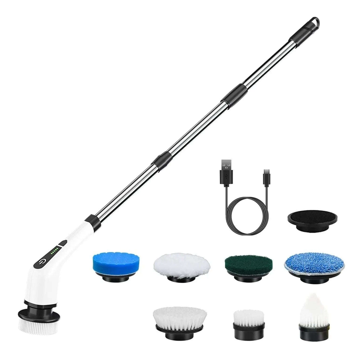 Electric Spin Scrubber Splashis bathroom cleaner cleaning brush cleaning gadget cleaning tool cordless scrubber electric spin scrubber extendable scrubber floor scrubber grout cleaner household cleaning kitchen cleaner power scrubber