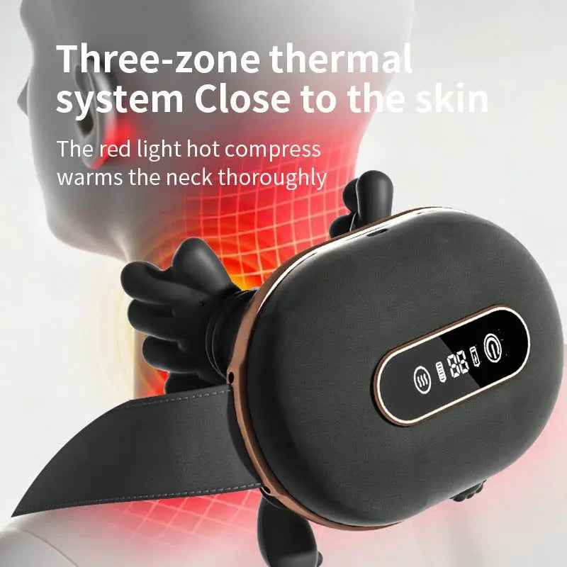Smart Neck Massager for Ultimate Neck and Shoulder Relief-Personal Care Appliances-Splashis-Color:Smart digital display black-Specifications:Massager-Splashis