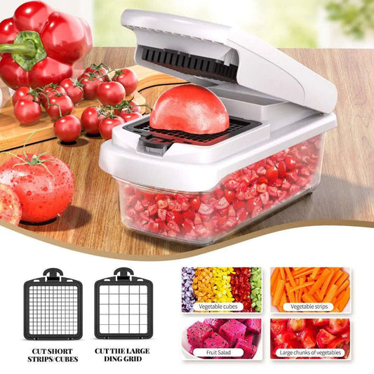 Master 15-in-1 Vegetable Chopper Splashis 5-star rated ABS plastic affordable luxury all-in-one kitchen apartment kitchen best value birthday gifts bowl meal prep busy professional chef gifts chopping tool coleslaw cutter compact kitchen gadget