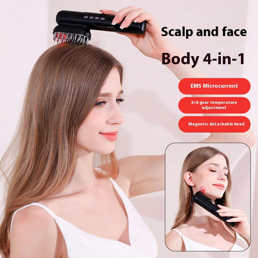Multifunctional EMS Scalp Comb Splashis 4-in-1-hair-tool accurate acupressure-points adaptable adjustable advanced-features affordable-luxury all-in-one amazing anagen-activator anti-hair-loss anti-inflammatory-scalp at-home-therapy