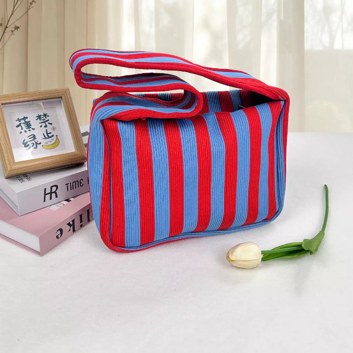 Striped knit shoulder bag — primary view Main image