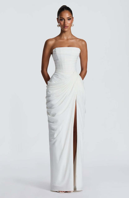 Asymmetrical Off-Shoulder Bodycon Dress - Splashis