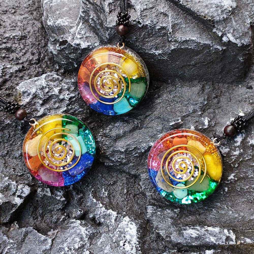 7 Chakra Orgone Pendant Necklace Secondary image