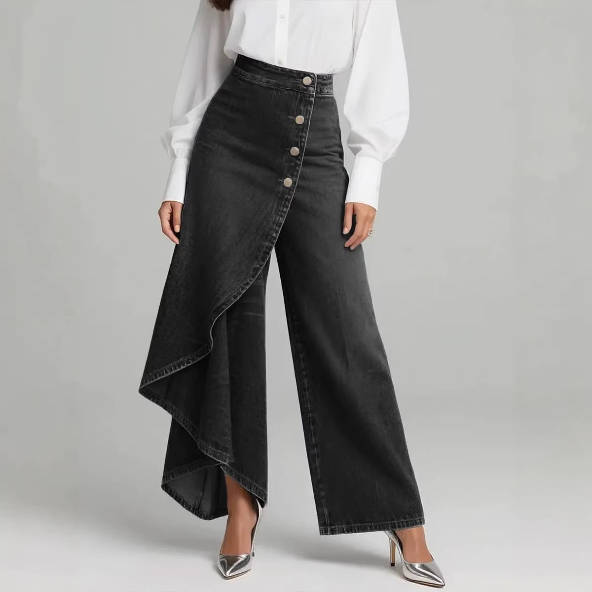 Stylish Wide-Leg Casual Pants - Splashis