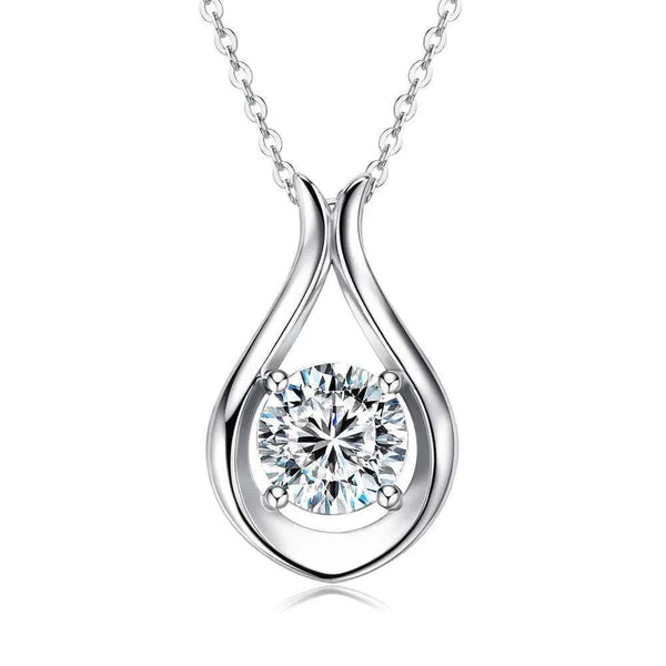 2ct D color moissanite necklace in 925 sterling silver — additional view 6