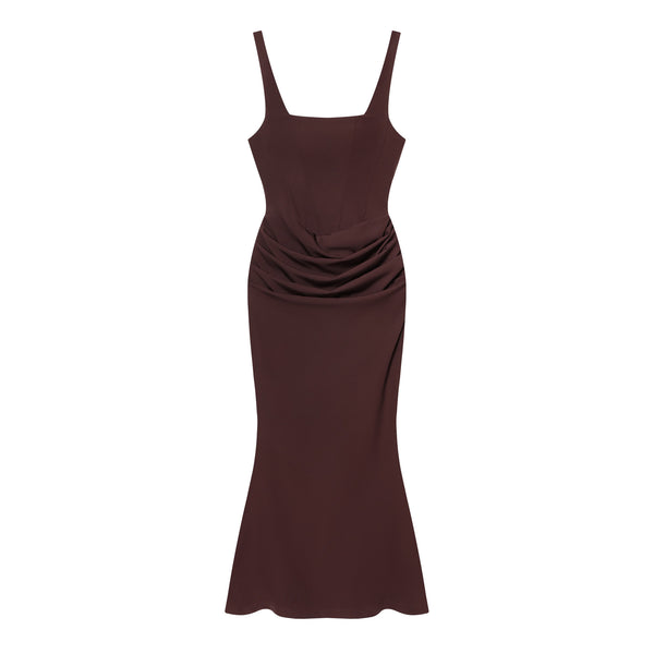 Wrap-style high-waist evening dress — additional view 12