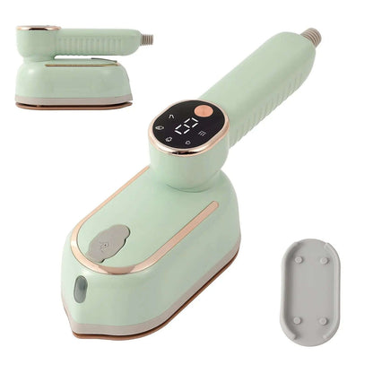 1200W Mini Portable Garment Steamer Splashis 110v 240v 1200 watt steamer 3 temperature settings 30 second heat up 360 degree steamer activewear steamer adjustable temperature airline approved steamer all fabric steamer aluminum boiler
