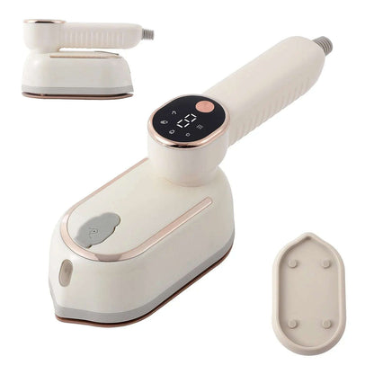 1200W Mini Portable Garment Steamer Splashis 110v 240v 1200 watt steamer 3 temperature settings 30 second heat up 360 degree steamer activewear steamer adjustable temperature airline approved steamer all fabric steamer aluminum boiler