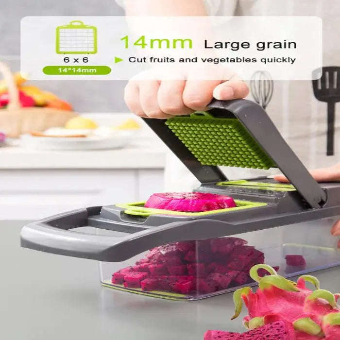 14-In-1 Vegetable Chopper & Slicer Splashis 14-in-1-chopper 420-steel-blades all-in-one-chopper allergen-free-cooking anti-inflammatory-diet-prep antioxidant-foods apartment-kitchen arthritis-friendly baby-food-maker baby-led-weaning