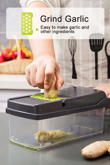 14-In-1 Vegetable Chopper & Slicer Splashis 14-in-1-chopper 420-steel-blades all-in-one-chopper allergen-free-cooking anti-inflammatory-diet-prep antioxidant-foods apartment-kitchen arthritis-friendly baby-food-maker baby-led-weaning