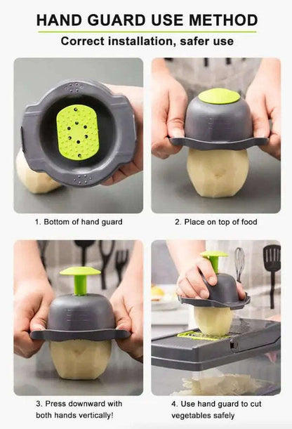 14-In-1 Vegetable Chopper & Slicer Splashis 14-in-1-chopper 420-steel-blades all-in-one-chopper allergen-free-cooking anti-inflammatory-diet-prep antioxidant-foods apartment-kitchen arthritis-friendly baby-food-maker baby-led-weaning