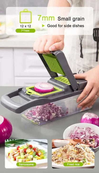 14-In-1 Vegetable Chopper & Slicer Splashis 14-in-1-chopper 420-steel-blades all-in-one-chopper allergen-free-cooking anti-inflammatory-diet-prep antioxidant-foods apartment-kitchen arthritis-friendly baby-food-maker baby-led-weaning
