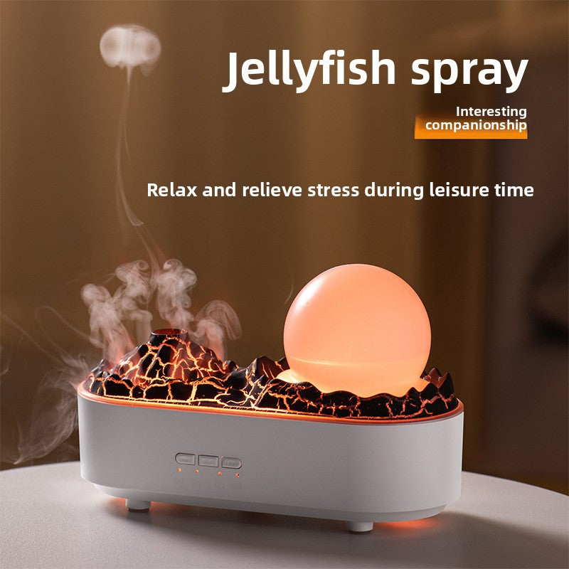 Desktop flame effect humidifier and aroma diffuser product photo Hauptbild