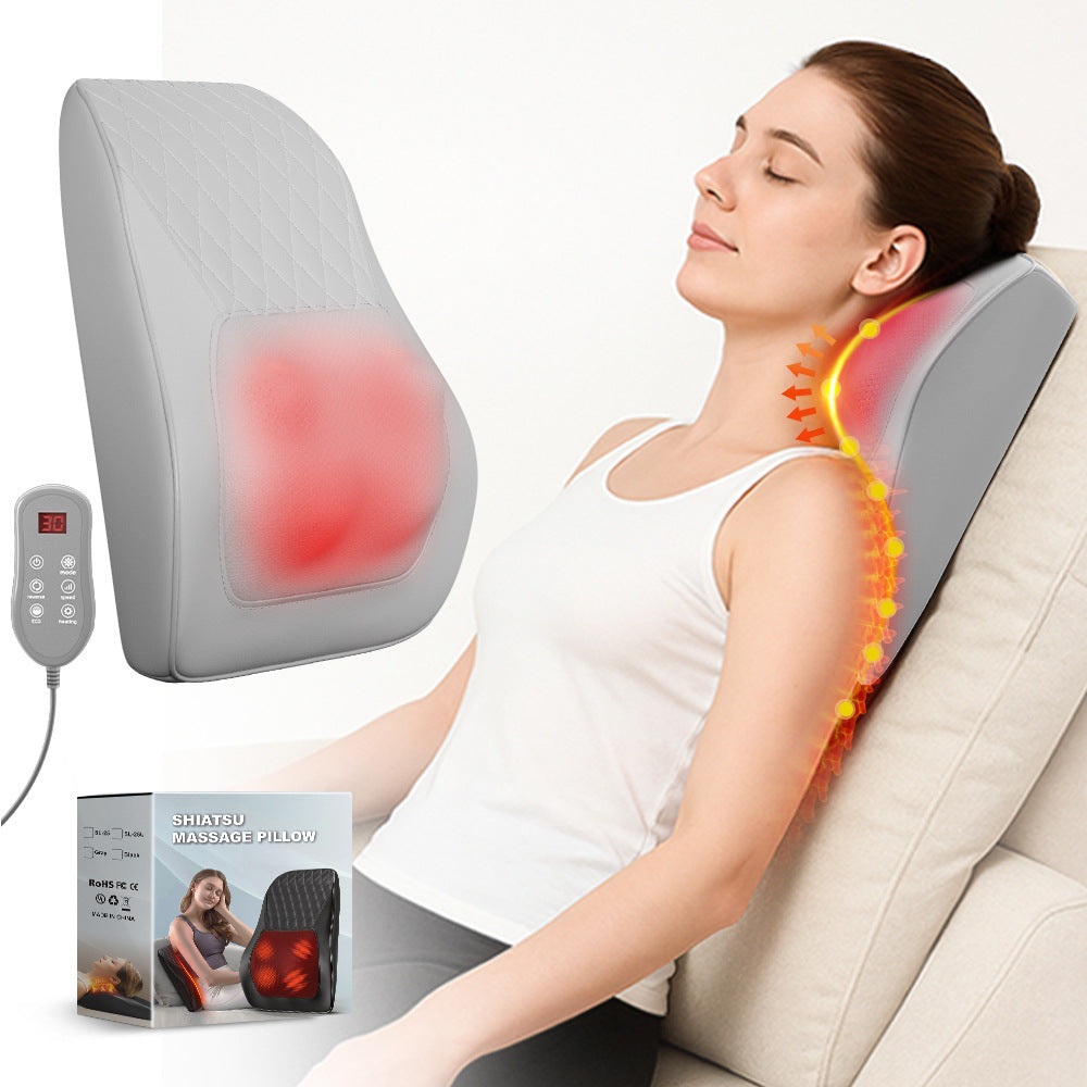 Massage pillow shown from back angle