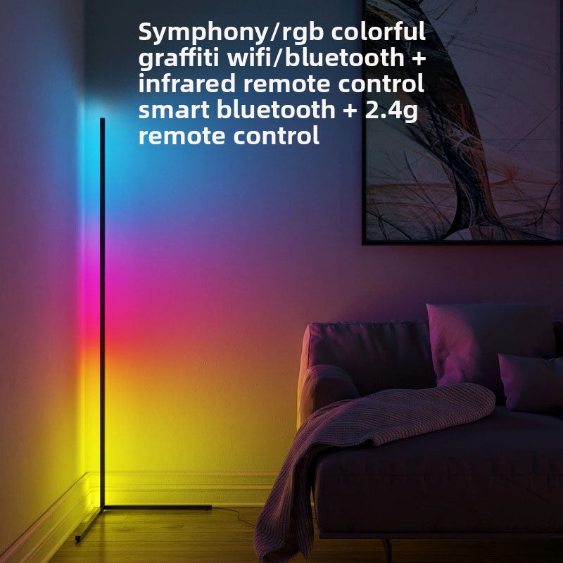 Smart RGB LED Floor Lamp with Bluetooth/Wi-Fi Control Zweitbild