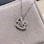 Moissanite rocking horse necklace in 925 silver — primary view