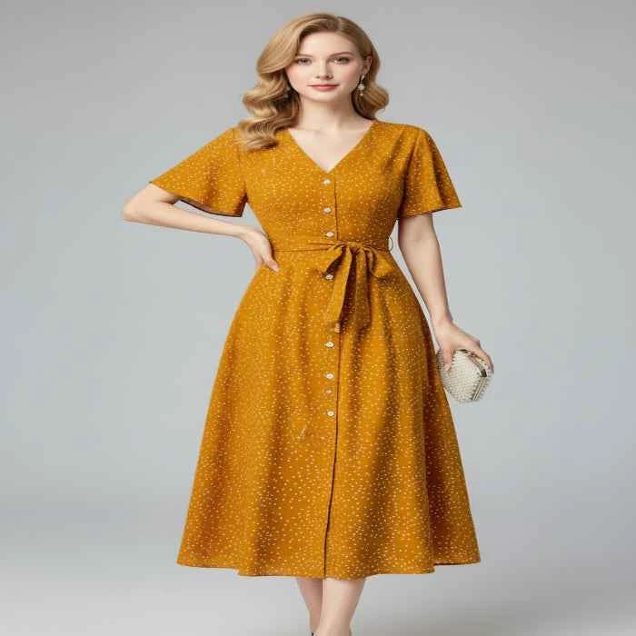 Vintage polka dot dress — primary view Main image