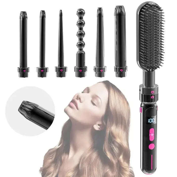 2-in-1 Curling & Straightening Iron Splashis 110-220v styling iron 2 in 1 curling iron and straightener 2 tools in 1 2024 hair trends 21mm curling iron 25mm styling wand 30 second heat up 30 temperature settings 30mm barrel 360 swivel cord