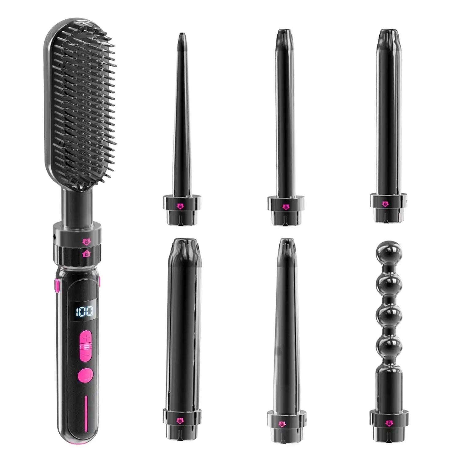 2-in-1 Curling & Straightening Iron Splashis 110-220v styling iron 2 in 1 curling iron and straightener 2 tools in 1 2024 hair trends 21mm curling iron 25mm styling wand 30 second heat up 30 temperature settings 30mm barrel 360 swivel cord