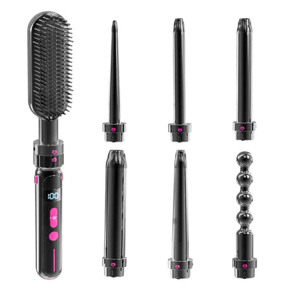 2-in-1 Curling & Straightening Iron Splashis 110-220v styling iron 2 in 1 curling iron and straightener 2 tools in 1 2024 hair trends 21mm curling iron 25mm styling wand 30 second heat up 30 temperature settings 30mm barrel 360 swivel cord