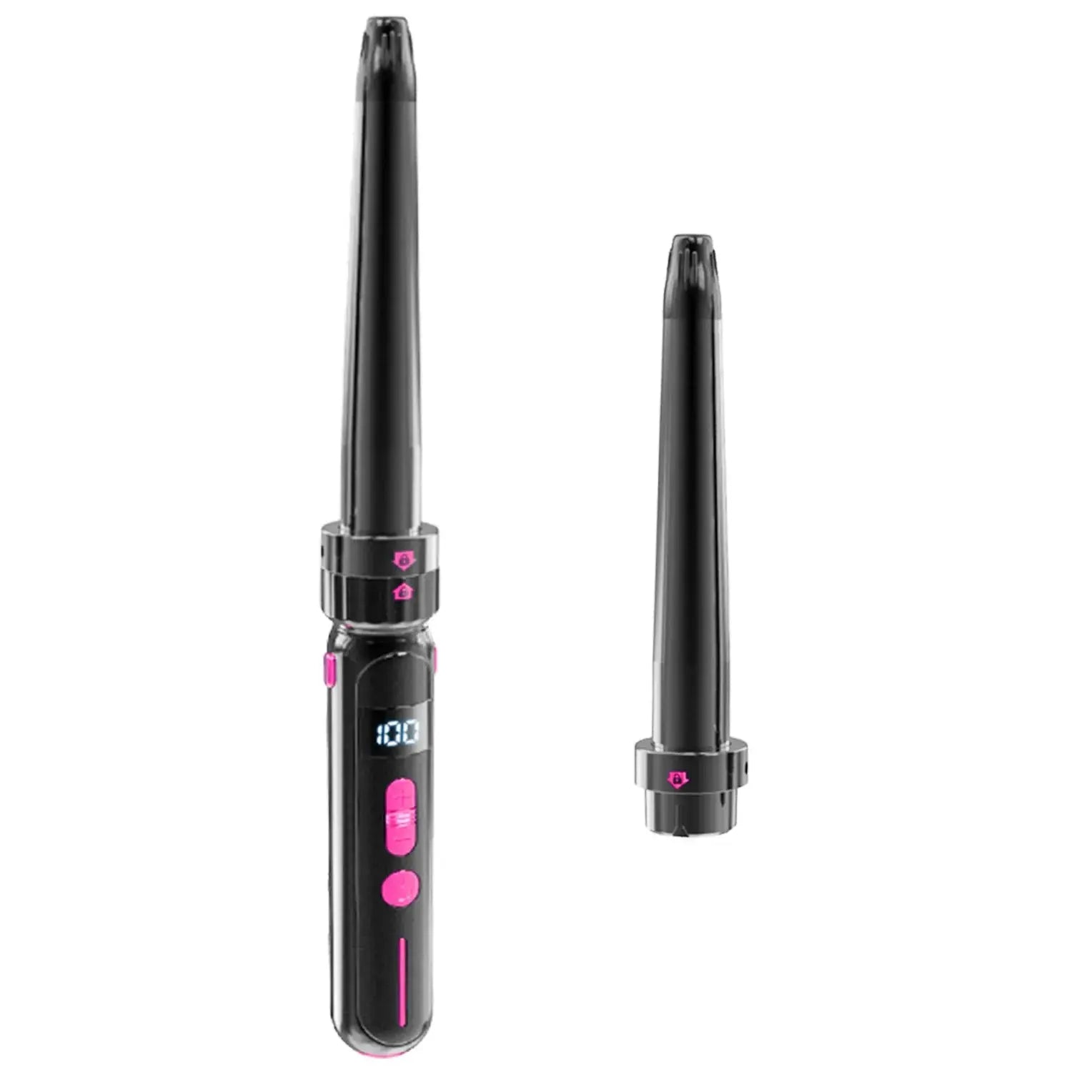 2-in-1 Curling & Straightening Iron Splashis 110-220v styling iron 2 in 1 curling iron and straightener 2 tools in 1 2024 hair trends 21mm curling iron 25mm styling wand 30 second heat up 30 temperature settings 30mm barrel 360 swivel cord