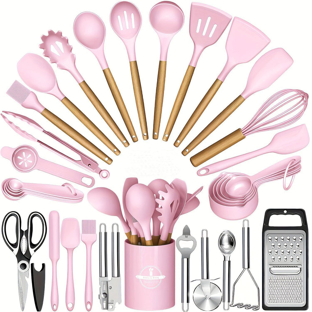Kitchen tool set ladle and spoon detail