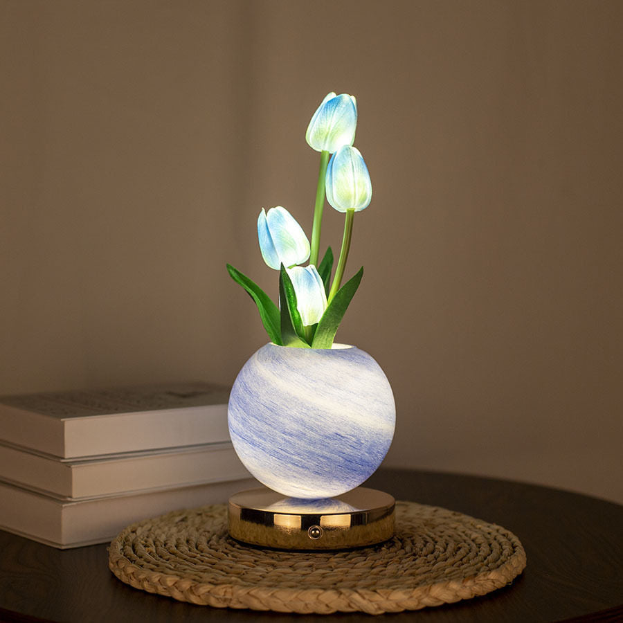 Tulip Artificial Flower Table Lamp with USB Charging Zweitbild