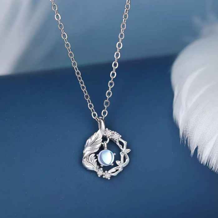 Pendant necklace in 925 sterling silver — primary view
