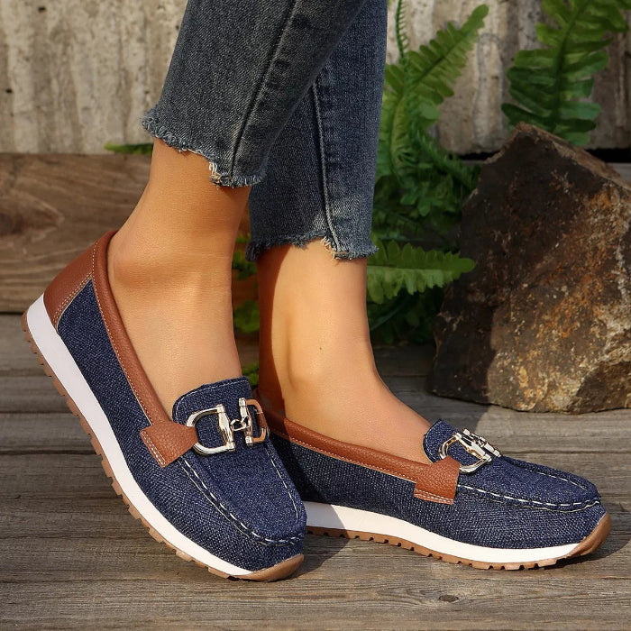 Round toe slip-on shoes — primary view Main image