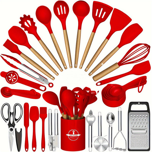 Kitchen tool set spatula and turner detail
