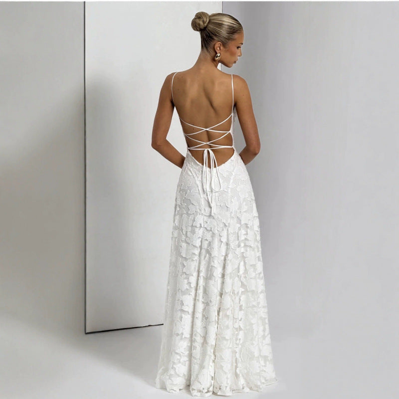 Lace Backless Evening Dress Secondary image
