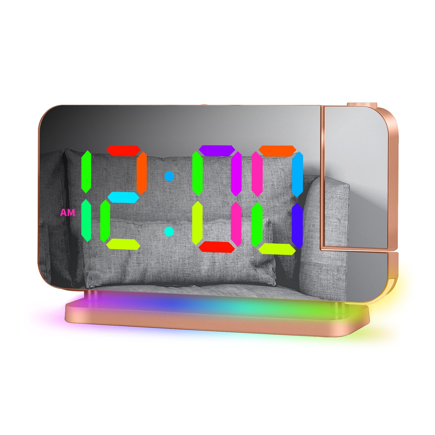 RGB LED Projection Alarm Clock with Ambient Lighting view 3