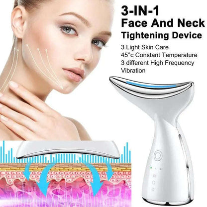 3-in-1 Face & Neck Tightening Device Splashis 3 in 1 face device affordable face lifting device anti aging device for face best face tightening device 2024 double chin device face and neck beauty device face and neck firming device face and