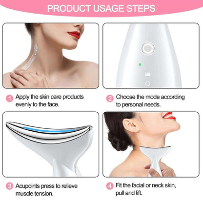 3-in-1 Face & Neck Tightening Device Splashis 3 in 1 face device affordable face lifting device anti aging device for face best face tightening device 2024 double chin device face and neck beauty device face and neck firming device face and