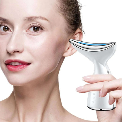 3-in-1 Face & Neck Tightening Device Splashis 3 in 1 face device affordable face lifting device anti aging device for face best face tightening device 2024 double chin device face and neck beauty device face and neck firming device face and