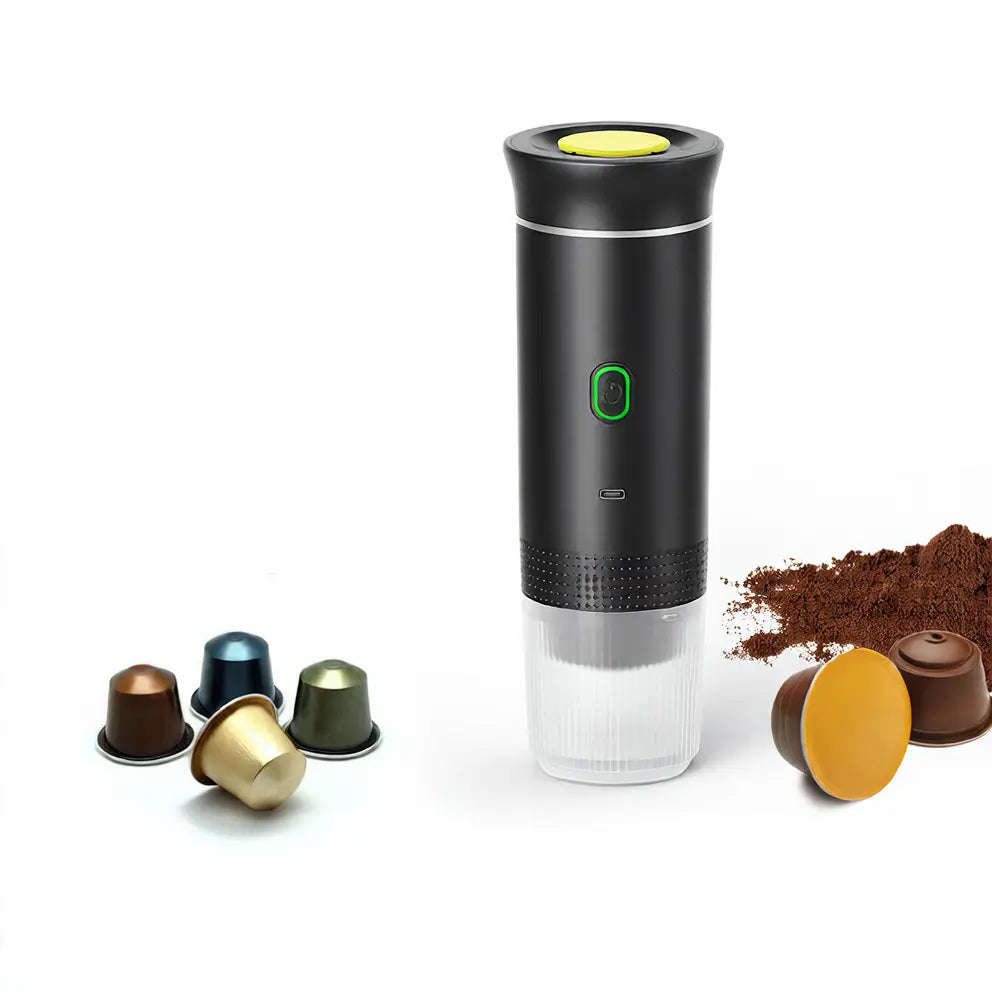 3-in-1 Portable Espresso Machine Splashis backpacking coffee battery powered coffee camping coffee maker capsule coffee maker cordless coffee maker digital nomad coffee espresso on the go gift for coffee lover mini espresso machine Nespresso