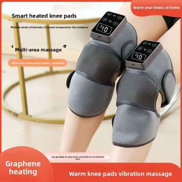 Heated knee wrap with vibration massage — primary view Main image