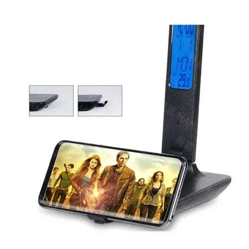 3-in-1 Wireless Charging Desk Lamp Splashis 400 lumens 40000 hour LED 5 in 1 5 in 1 lamp adjustable brightness adjustable lamp aesthetic lighting alarm clock lamp all in one aluminum lamp ambient temperature anti glare lamp apartment essentials