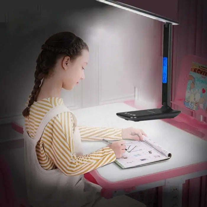 3-in-1 Wireless Charging Desk Lamp Splashis 400 lumens 40000 hour LED 5 in 1 5 in 1 lamp adjustable brightness adjustable lamp aesthetic lighting alarm clock lamp all in one aluminum lamp ambient temperature anti glare lamp apartment essentials