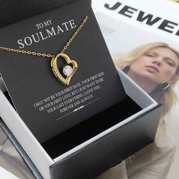 Heart Shape Zirconia Necklace-Necklaces-Splashis-Color:Gold Stainless Steel 4.5g-Splashis