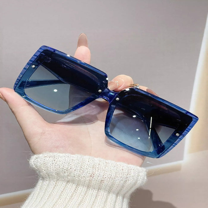 Oversized gradient square sunglasses — primary view Main image