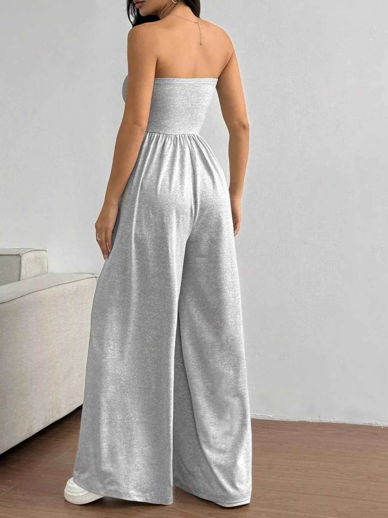 Chic Strapless Wide Leg Jumpsuit Secondary image