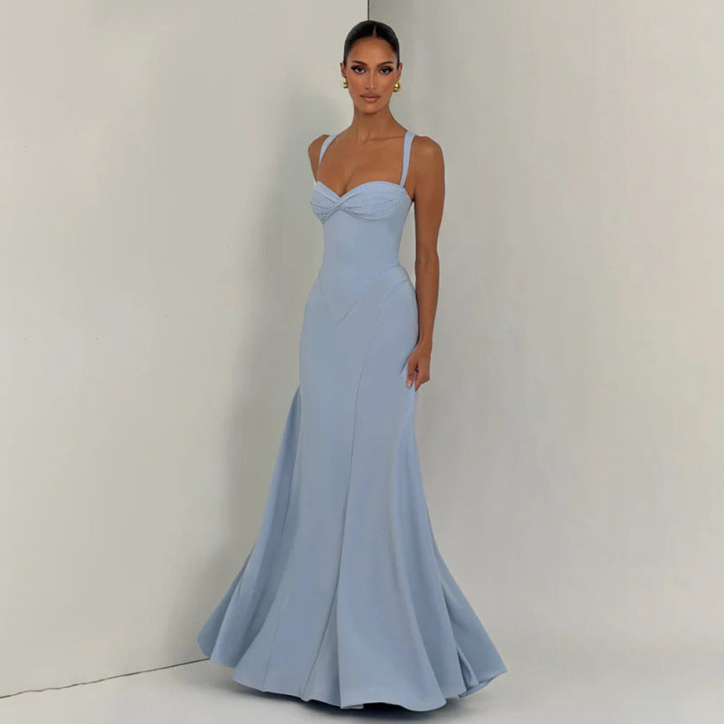 Pleated Off-Shoulder Evening Gown Secondary image