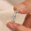 Nature-inspired leaf ring in 925 sterling silver — primary view